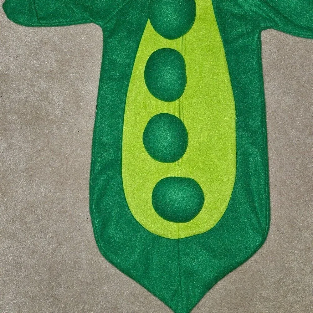 Green Pea Peapod Bunting Halloween Costume Baby Approx 0-6 Months Aquaiguana